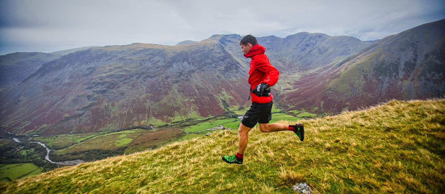 Athlete running in the fells