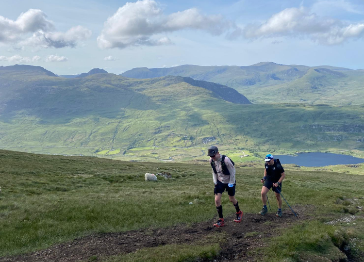Alex Staniforth during his 446 Mountains challenge.